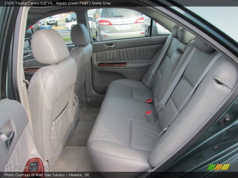 Aspen Green Pearl / Stone Gray 2006 Toyota Camry XLE V6