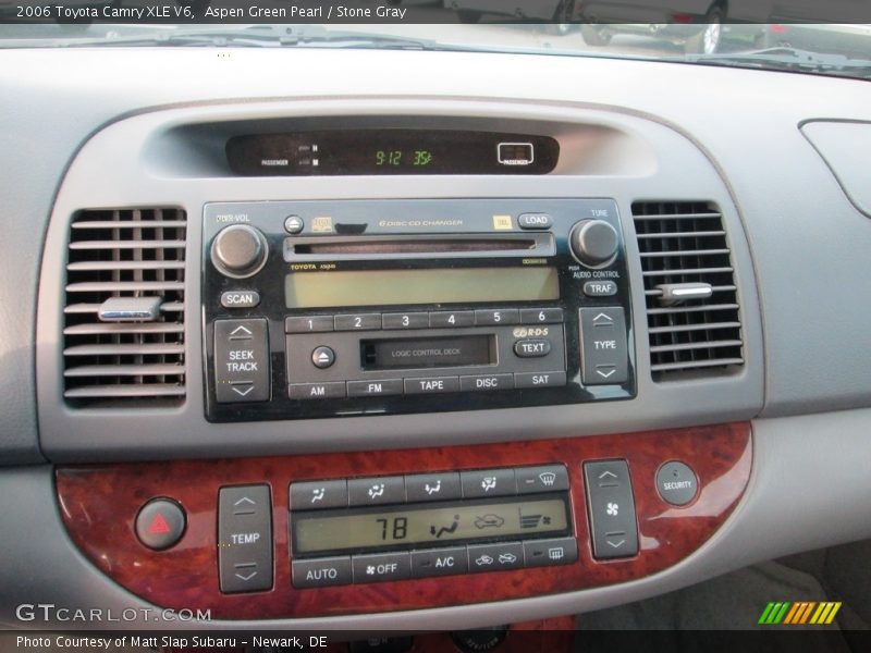 Aspen Green Pearl / Stone Gray 2006 Toyota Camry XLE V6