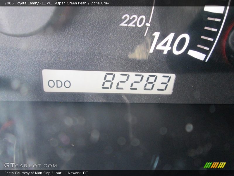 Aspen Green Pearl / Stone Gray 2006 Toyota Camry XLE V6