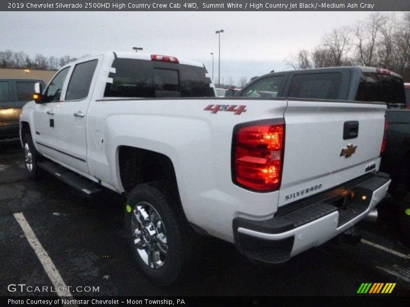 Summit White / High Country Jet Black/­Medium Ash Gray 2019 Chevrolet Silverado 2500HD High Country Crew Cab 4WD