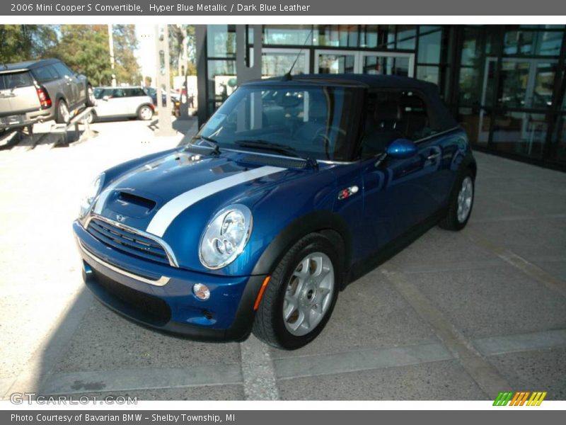 Hyper Blue Metallic / Dark Blue Leather 2006 Mini Cooper S Convertible
