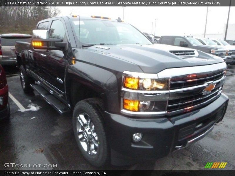 Graphite Metallic / High Country Jet Black/­Medium Ash Gray 2019 Chevrolet Silverado 2500HD High Country Crew Cab 4WD