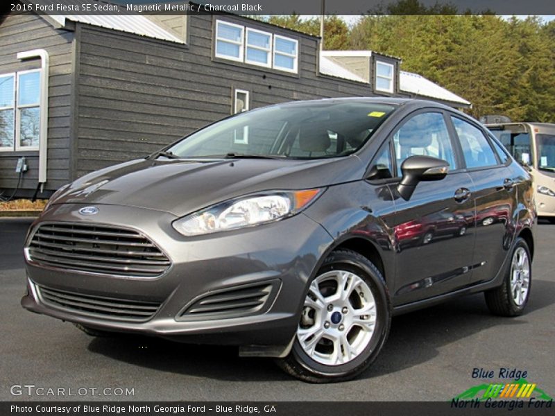 Magnetic Metallic / Charcoal Black 2016 Ford Fiesta SE Sedan