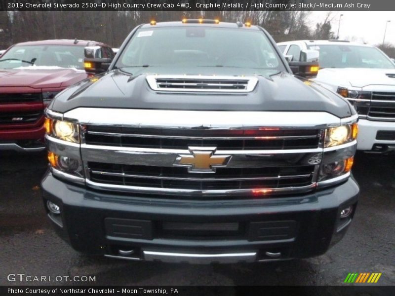 Graphite Metallic / High Country Jet Black/­Medium Ash Gray 2019 Chevrolet Silverado 2500HD High Country Crew Cab 4WD