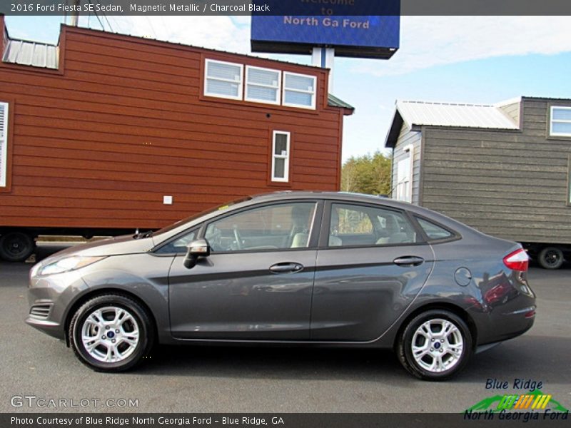 Magnetic Metallic / Charcoal Black 2016 Ford Fiesta SE Sedan