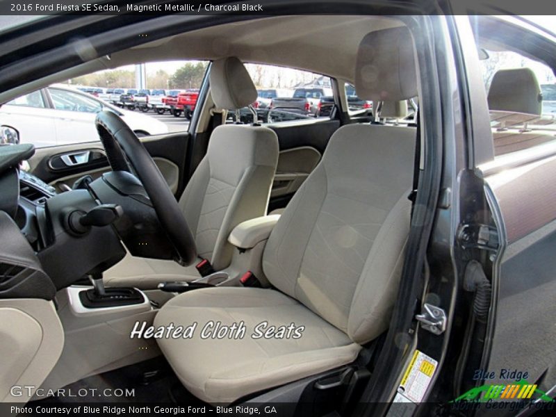 Magnetic Metallic / Charcoal Black 2016 Ford Fiesta SE Sedan
