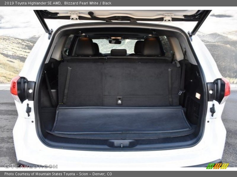 Blizzard Pearl White / Black 2019 Toyota Highlander SE AWD