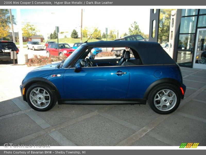 Hyper Blue Metallic / Dark Blue Leather 2006 Mini Cooper S Convertible