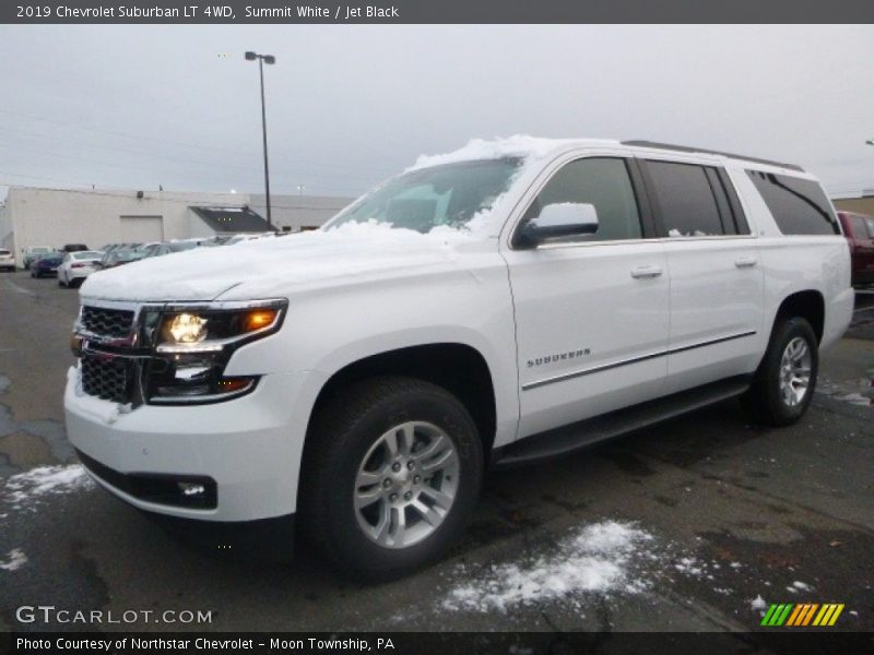 Summit White / Jet Black 2019 Chevrolet Suburban LT 4WD