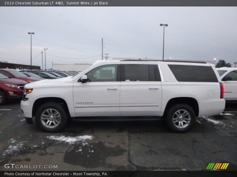 Summit White / Jet Black 2019 Chevrolet Suburban LT 4WD