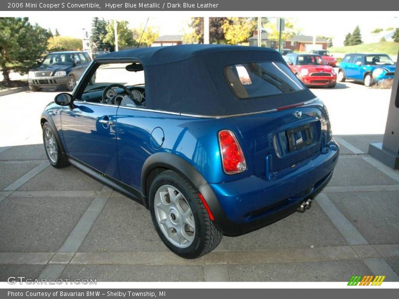 Hyper Blue Metallic / Dark Blue Leather 2006 Mini Cooper S Convertible