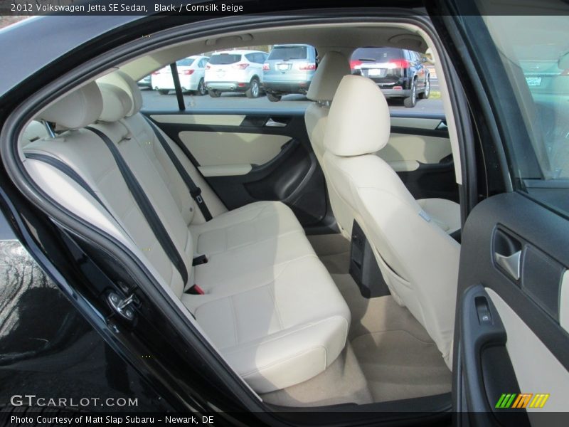 Black / Cornsilk Beige 2012 Volkswagen Jetta SE Sedan