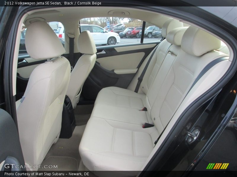 Black / Cornsilk Beige 2012 Volkswagen Jetta SE Sedan
