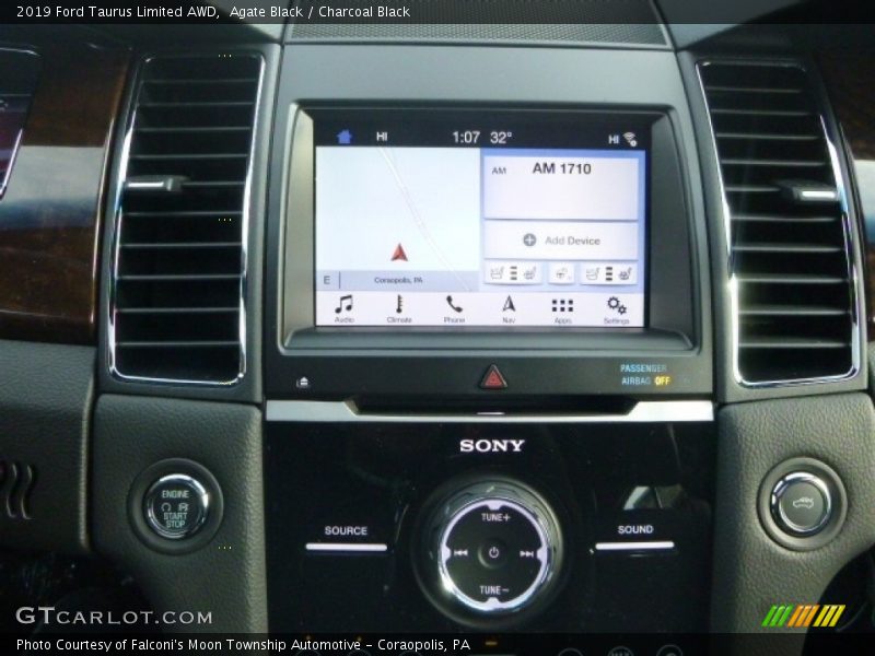 Controls of 2019 Taurus Limited AWD