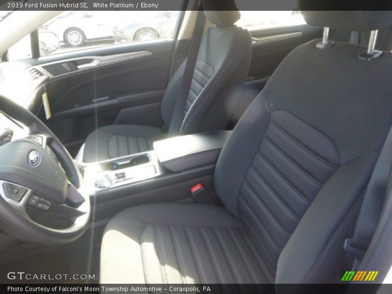 White Platinum / Ebony 2019 Ford Fusion Hybrid SE