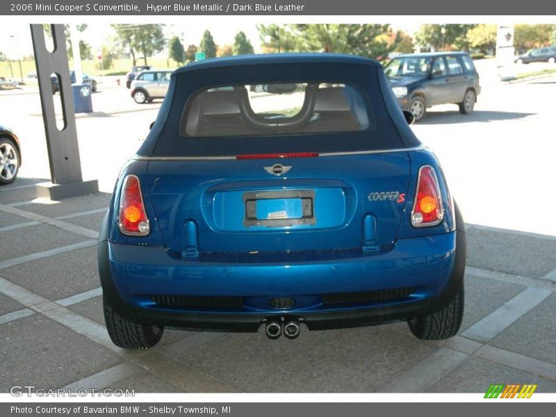 Hyper Blue Metallic / Dark Blue Leather 2006 Mini Cooper S Convertible