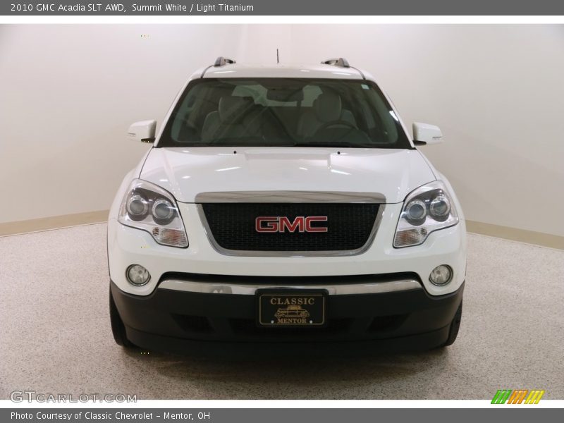 Summit White / Light Titanium 2010 GMC Acadia SLT AWD