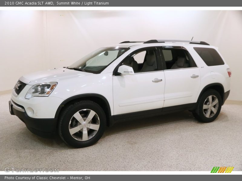 Summit White / Light Titanium 2010 GMC Acadia SLT AWD