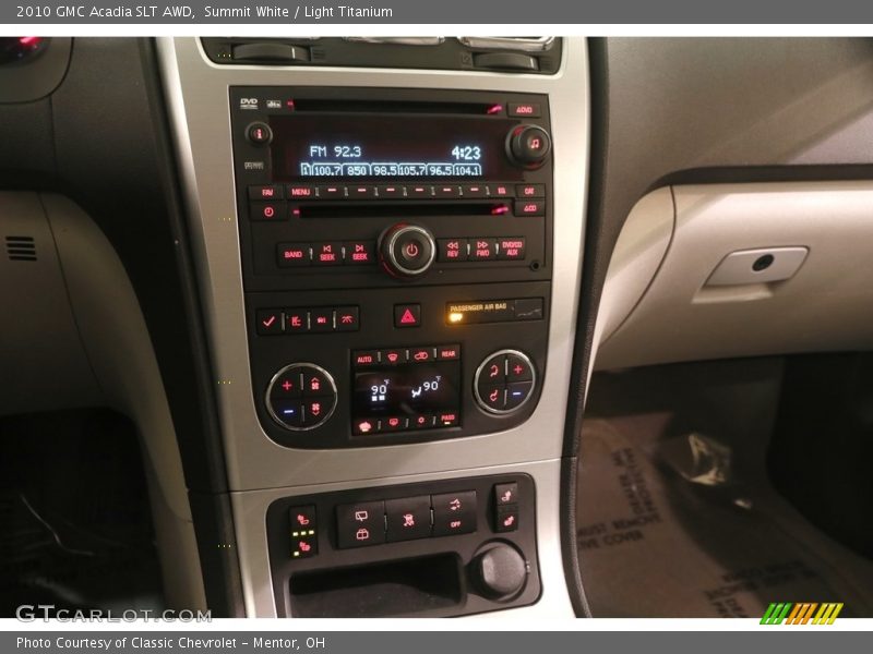 Summit White / Light Titanium 2010 GMC Acadia SLT AWD