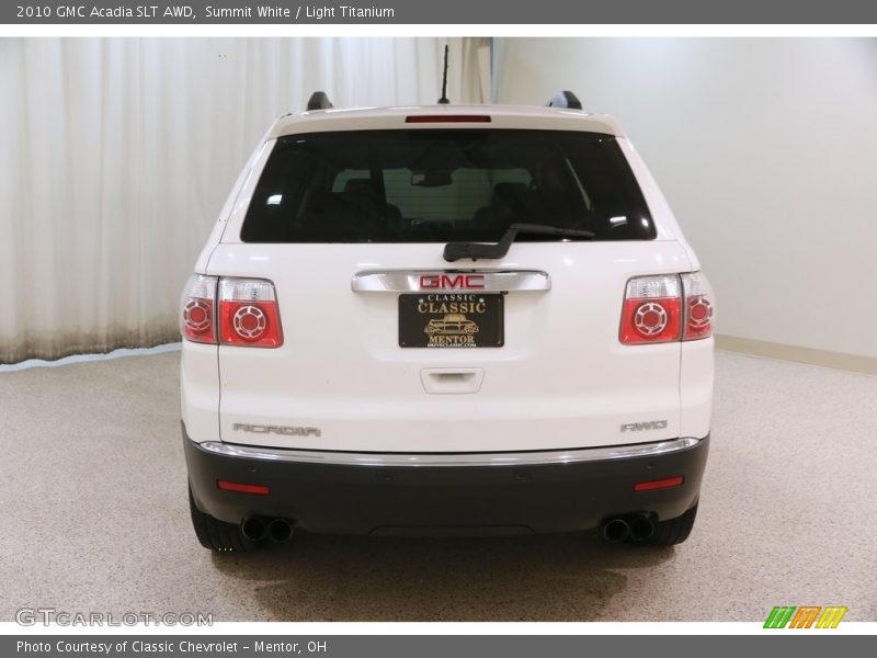 Summit White / Light Titanium 2010 GMC Acadia SLT AWD
