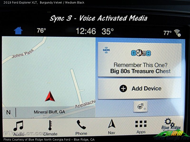 Burgundy Velvet / Medium Black 2019 Ford Explorer XLT