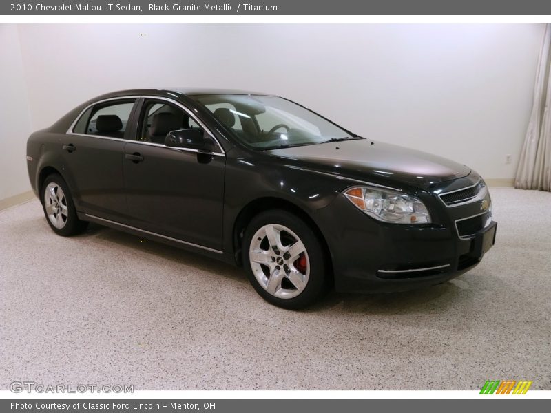 Black Granite Metallic / Titanium 2010 Chevrolet Malibu LT Sedan