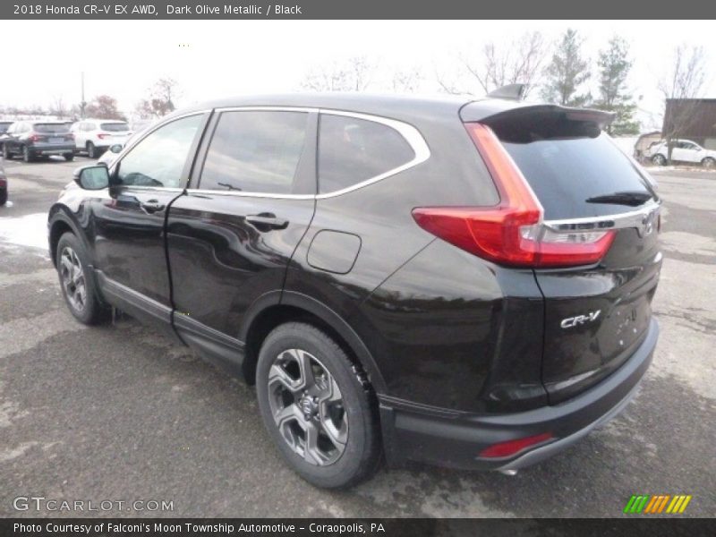 Dark Olive Metallic / Black 2018 Honda CR-V EX AWD