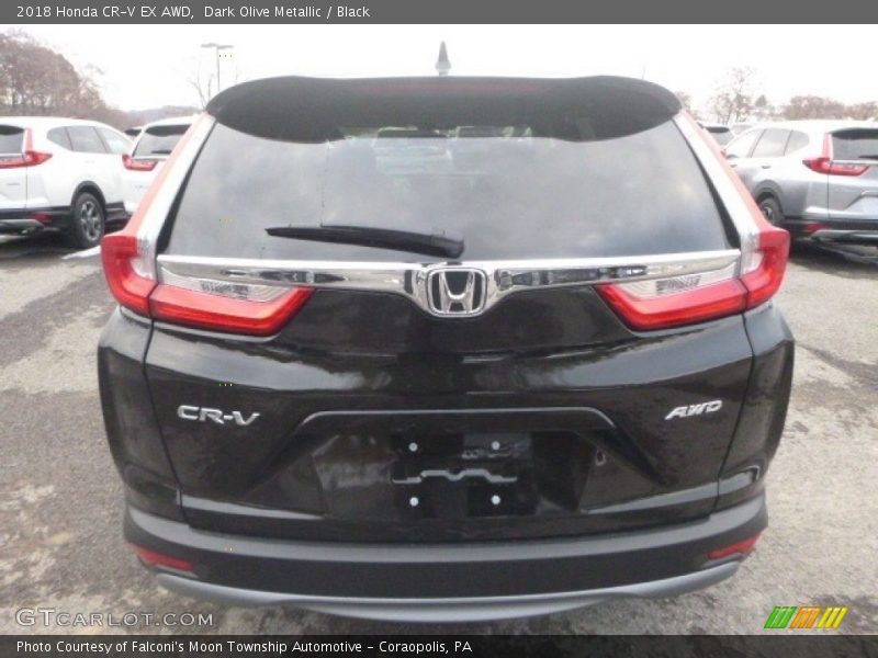 Dark Olive Metallic / Black 2018 Honda CR-V EX AWD