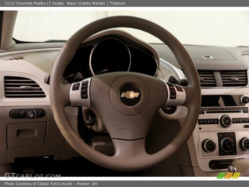 Black Granite Metallic / Titanium 2010 Chevrolet Malibu LT Sedan