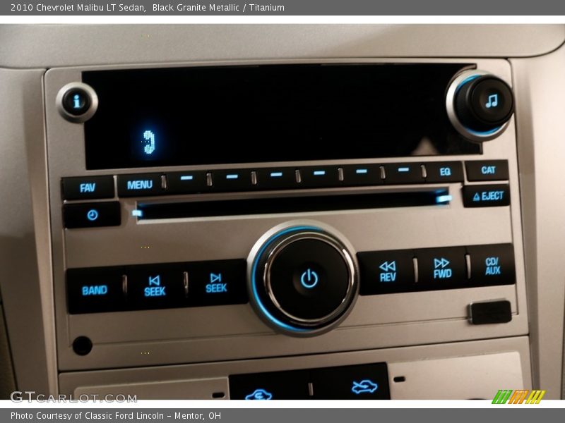Black Granite Metallic / Titanium 2010 Chevrolet Malibu LT Sedan