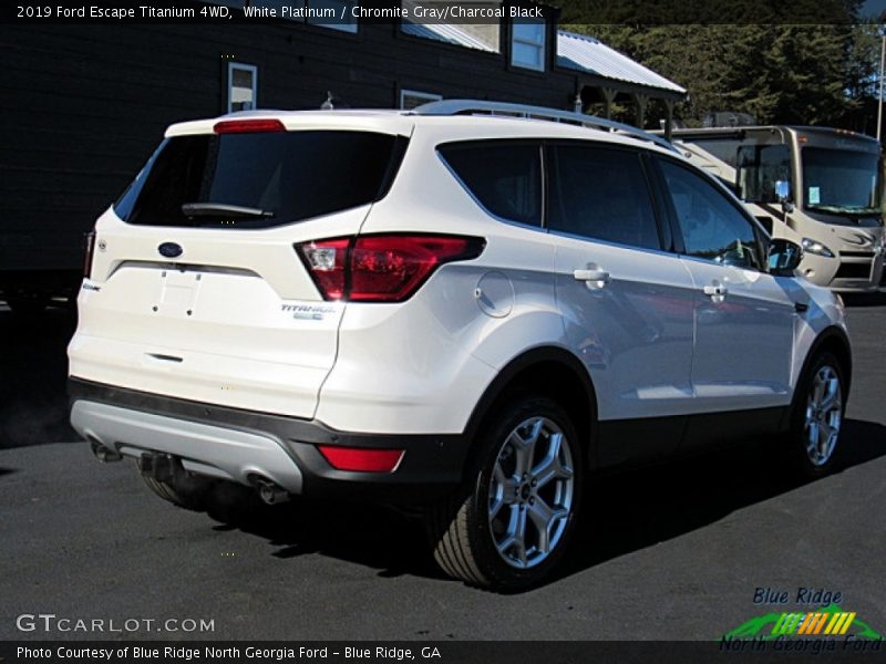 White Platinum / Chromite Gray/Charcoal Black 2019 Ford Escape Titanium 4WD