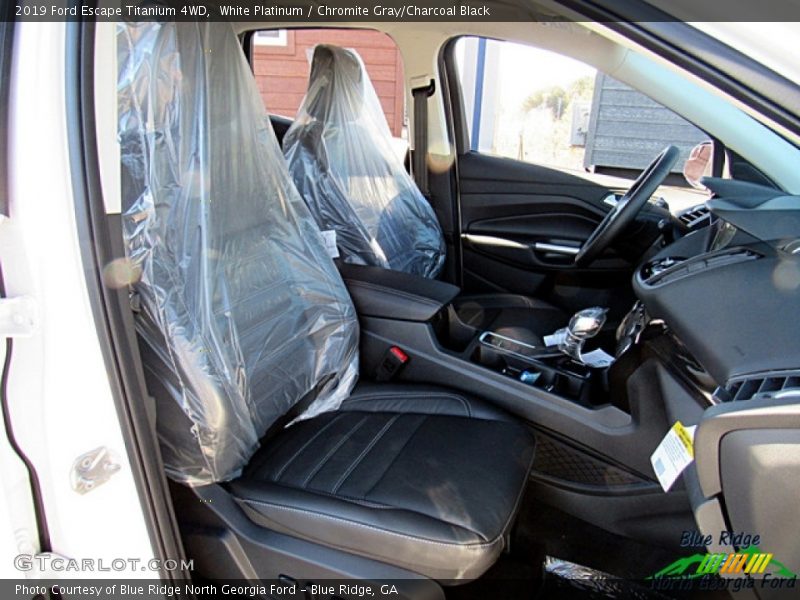 White Platinum / Chromite Gray/Charcoal Black 2019 Ford Escape Titanium 4WD