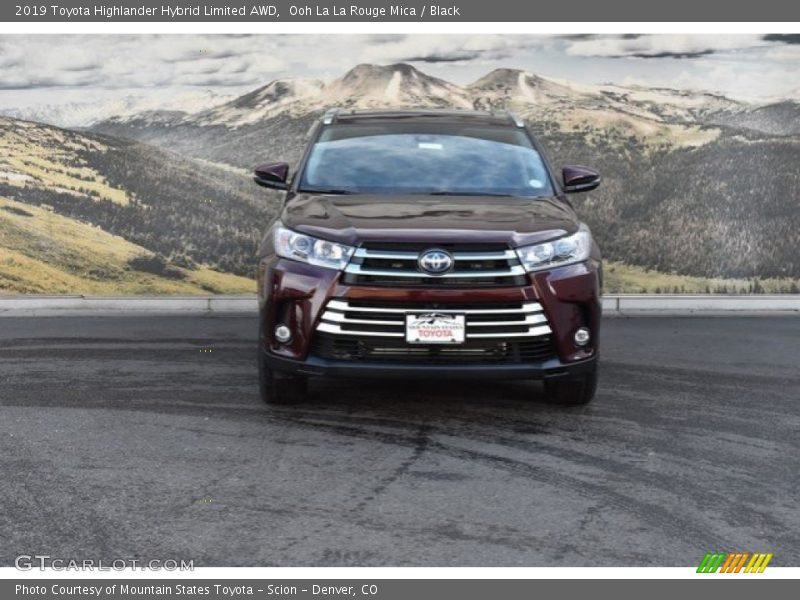 Ooh La La Rouge Mica / Black 2019 Toyota Highlander Hybrid Limited AWD