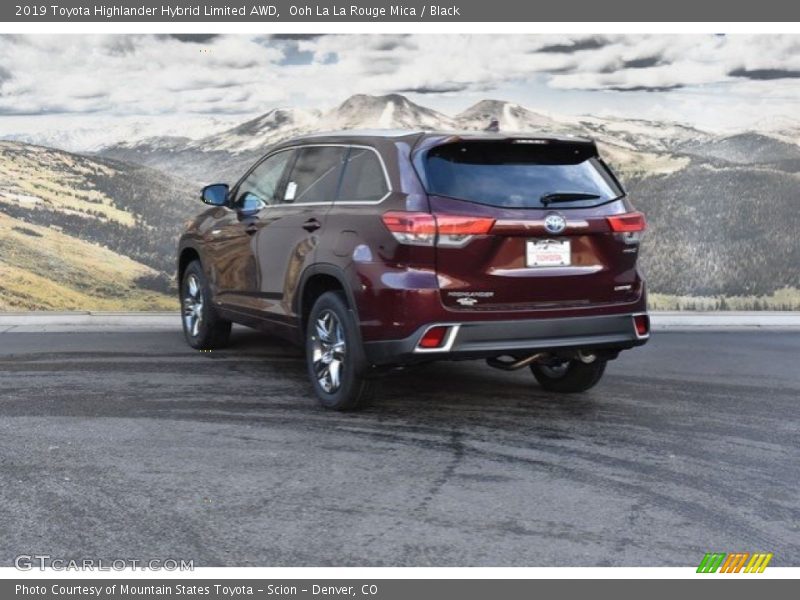 Ooh La La Rouge Mica / Black 2019 Toyota Highlander Hybrid Limited AWD