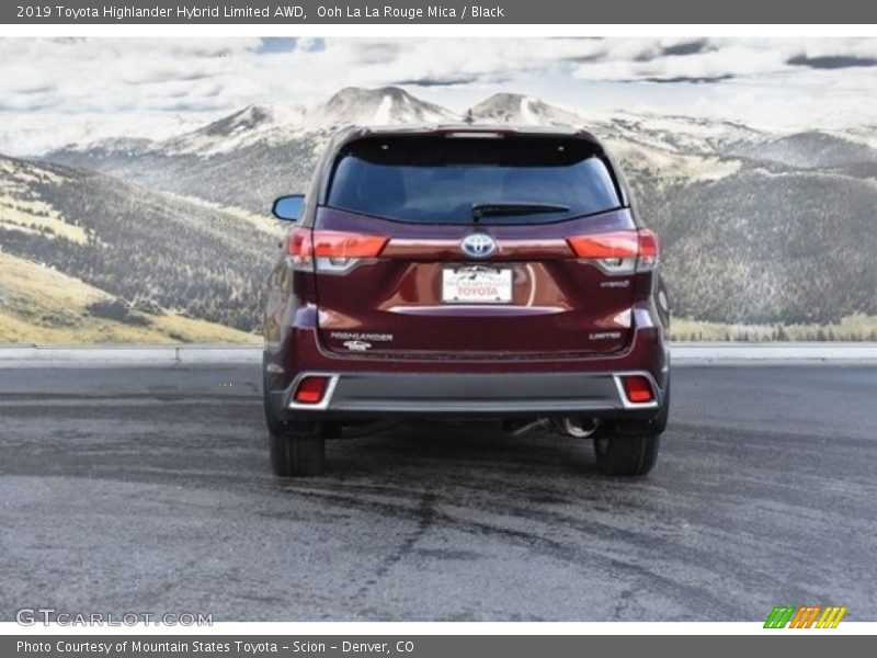 Ooh La La Rouge Mica / Black 2019 Toyota Highlander Hybrid Limited AWD
