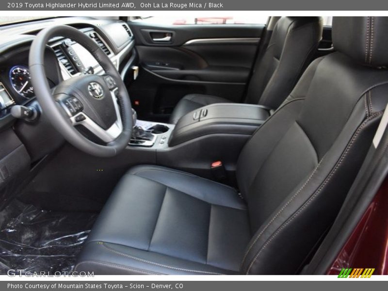 Front Seat of 2019 Highlander Hybrid Limited AWD