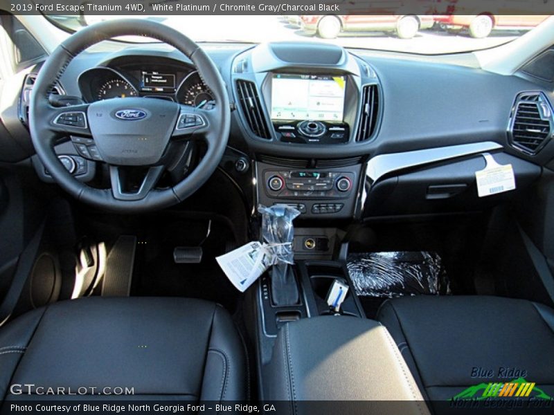 White Platinum / Chromite Gray/Charcoal Black 2019 Ford Escape Titanium 4WD