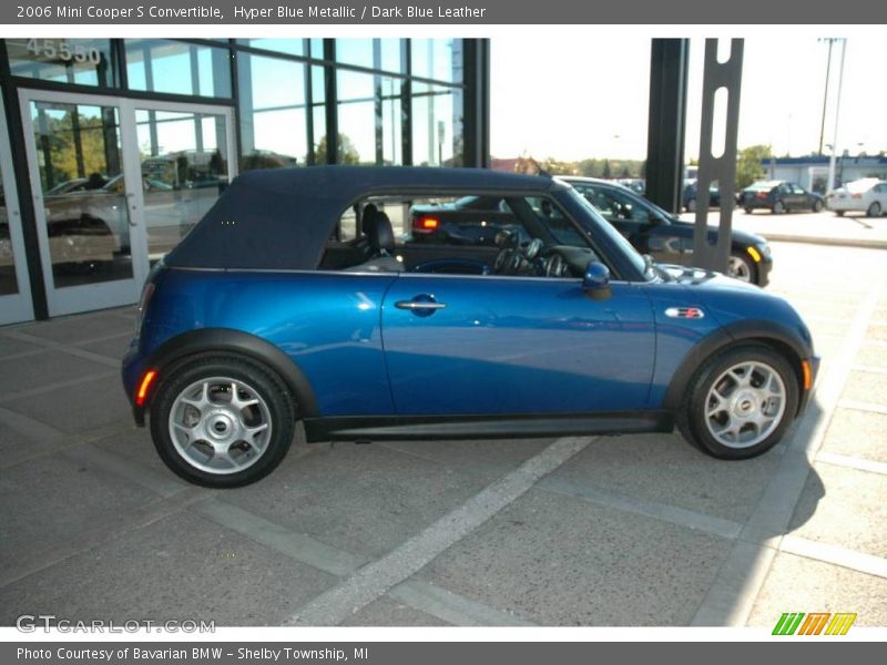 Hyper Blue Metallic / Dark Blue Leather 2006 Mini Cooper S Convertible