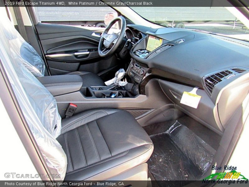 White Platinum / Chromite Gray/Charcoal Black 2019 Ford Escape Titanium 4WD