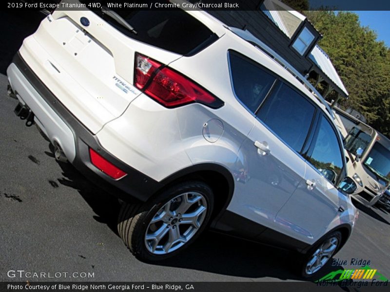 White Platinum / Chromite Gray/Charcoal Black 2019 Ford Escape Titanium 4WD