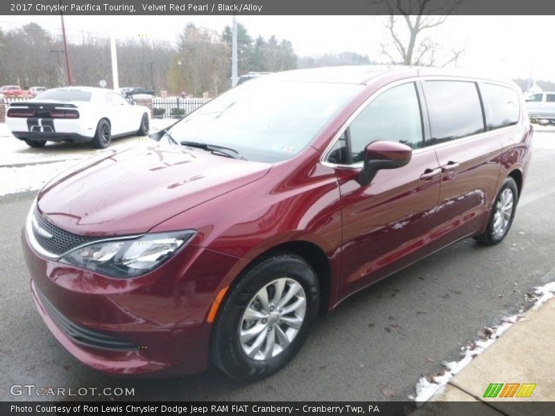 Velvet Red Pearl / Black/Alloy 2017 Chrysler Pacifica Touring