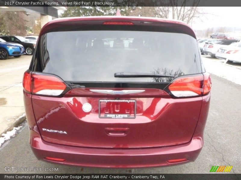 Velvet Red Pearl / Black/Alloy 2017 Chrysler Pacifica Touring