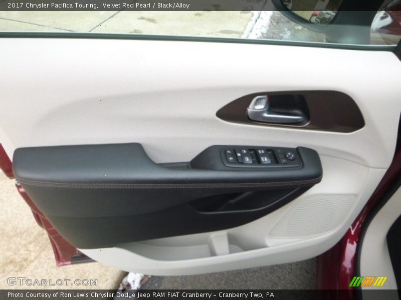 Velvet Red Pearl / Black/Alloy 2017 Chrysler Pacifica Touring