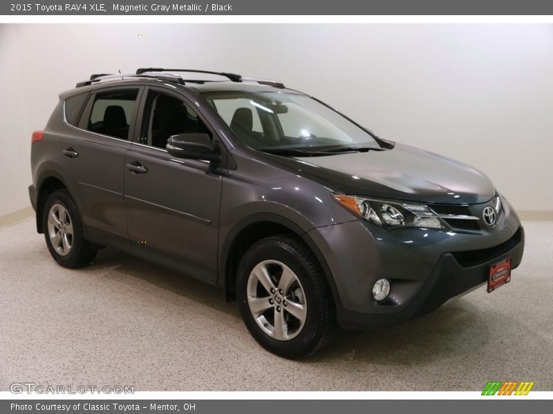 Magnetic Gray Metallic / Black 2015 Toyota RAV4 XLE