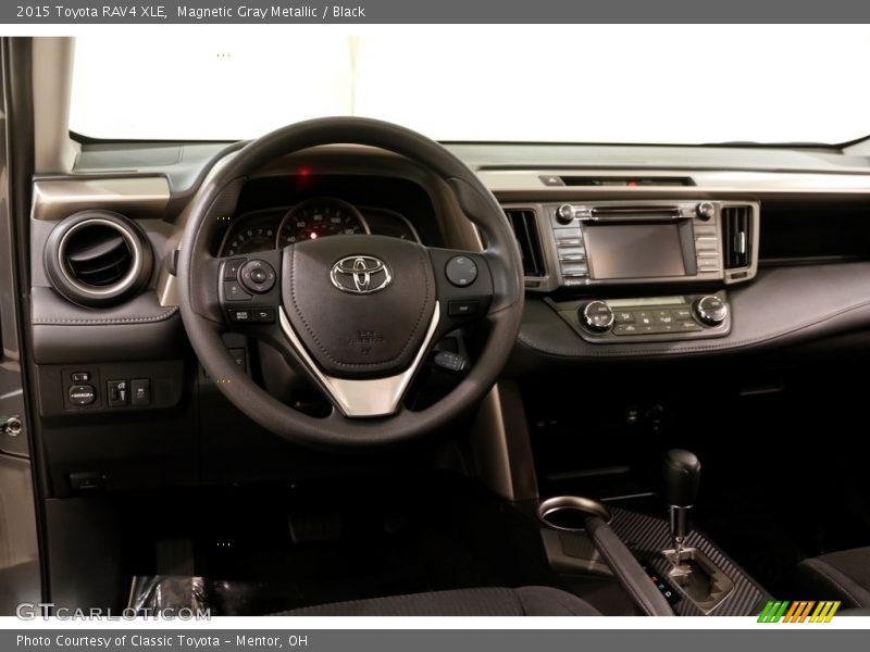 Magnetic Gray Metallic / Black 2015 Toyota RAV4 XLE