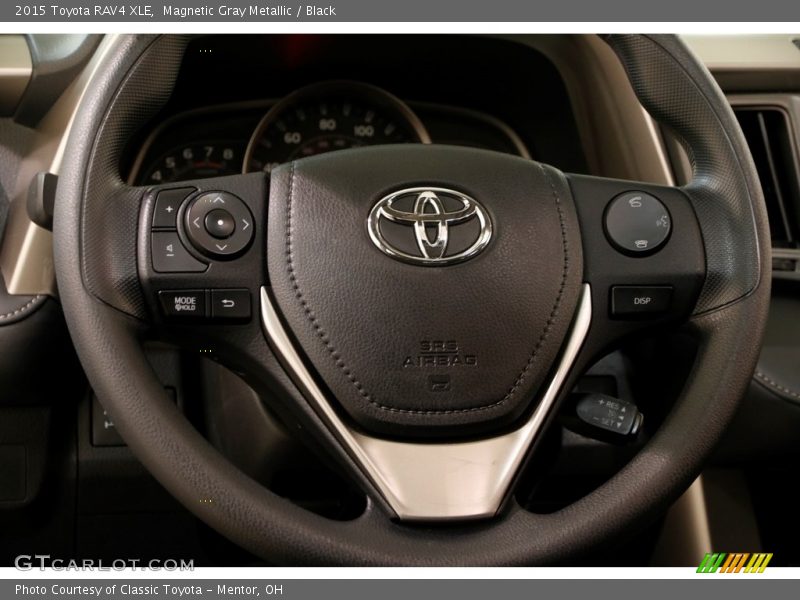 Magnetic Gray Metallic / Black 2015 Toyota RAV4 XLE