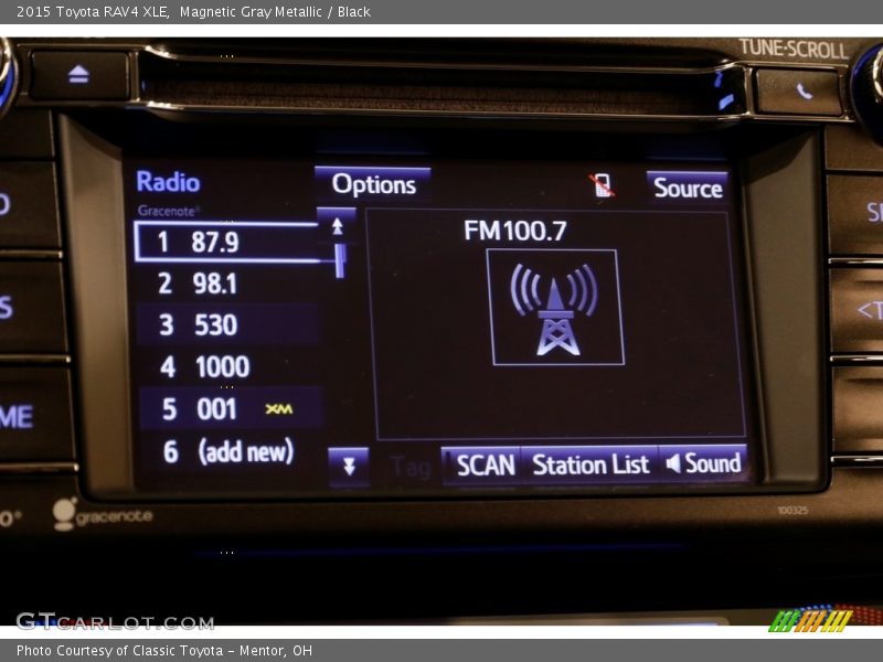 Magnetic Gray Metallic / Black 2015 Toyota RAV4 XLE