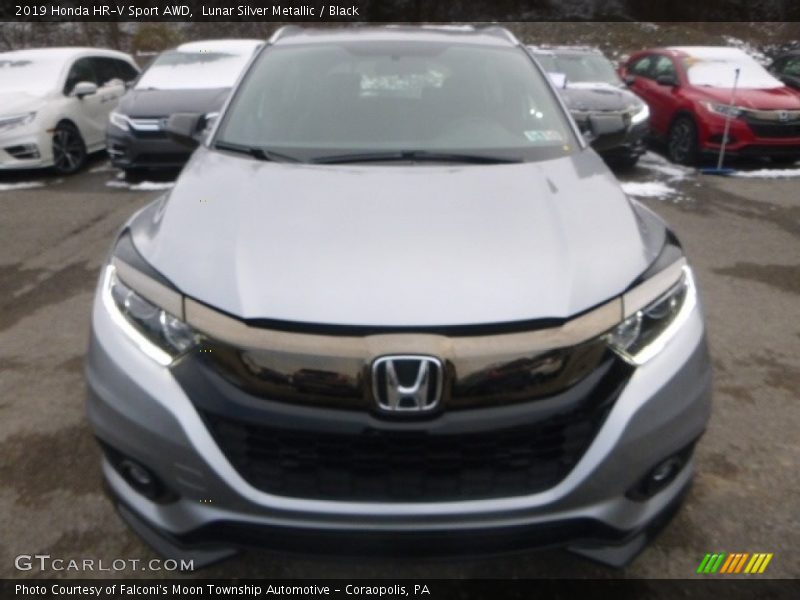 Lunar Silver Metallic / Black 2019 Honda HR-V Sport AWD