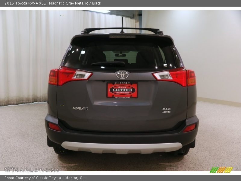 Magnetic Gray Metallic / Black 2015 Toyota RAV4 XLE