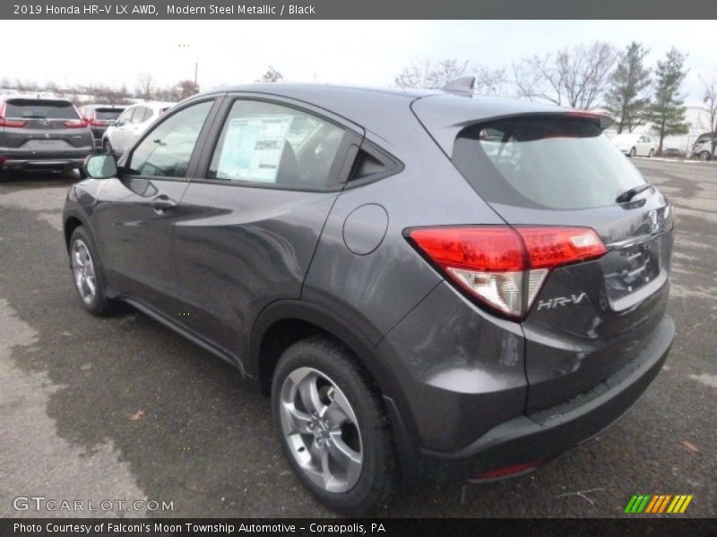 Modern Steel Metallic / Black 2019 Honda HR-V LX AWD